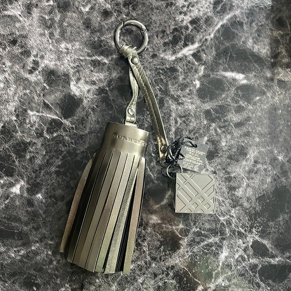 NEW with box & tag Burberry Tassel Lip Balm Keychain - Picture 2 of 6